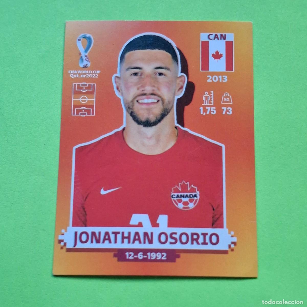 Cromos de F&uacute;tbol: WORLD CUP MUNDIAL QATAR 2022 - VERSION NARANJA SUDAMERICA - CAN 15 CANADA - JONATHAN OSORIO