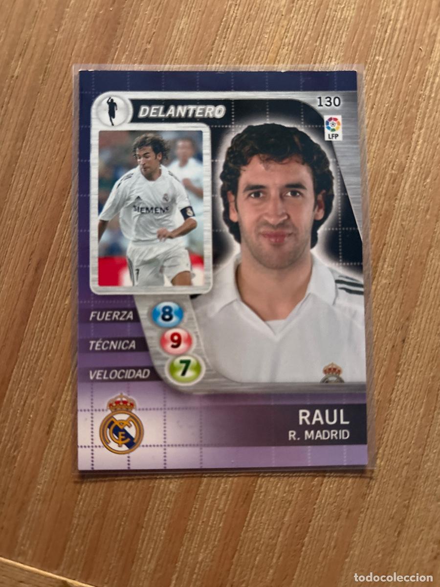 Cromos de F&uacute;tbol: 21. CROMO DERBY TOTAL PANINI REAL MADRID RA&Uacute;L N 130 2005-06 05-06