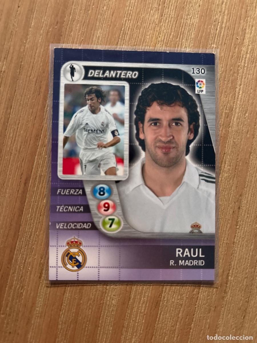 Cromos de F&uacute;tbol: 21. CROMO DERBY TOTAL PANINI REAL MADRID RA&Uacute;L N 130 2005-06 05-06