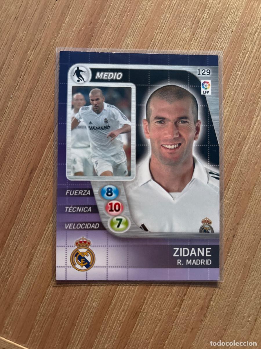 Cromos de F&uacute;tbol: 21. CROMO DERBY TOTAL PANINI REAL MADRID ZIDANE N 129 2005-06 05-06