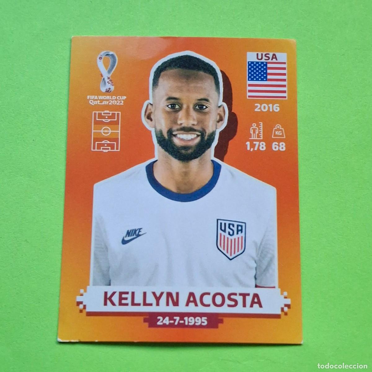 Cromos de F&uacute;tbol: WORLD CUP MUNDIAL QATAR 2022 - VERSION NARANJA SUDAMERICA - USA 11 ESTADOS UNIDOS - KELLYN ACOSTA
