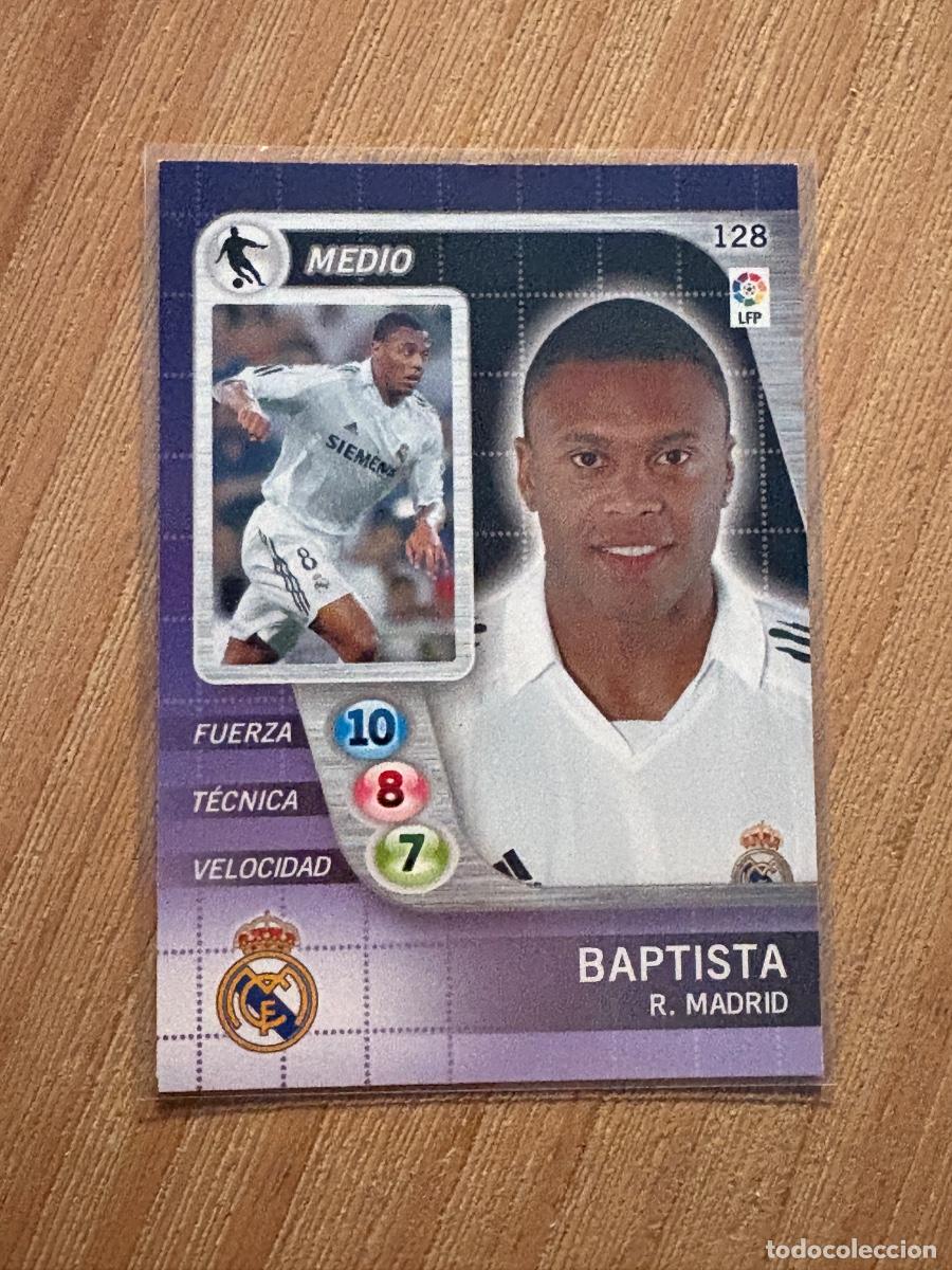 Cromos de F&uacute;tbol: 21. CROMO DERBY TOTAL PANINI REAL MADRID BAPTISTA N 128 2005-06 05-06