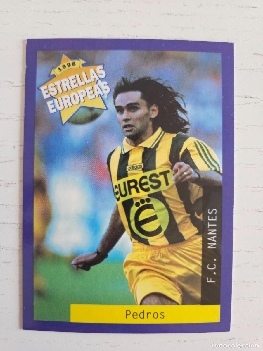 Cromos de F&uacute;tbol: CROMOS DE FUTBOL ESTRELLAS EUROPEAS 1996 CROMO N&ordm;28 PEDROS FC NANTES