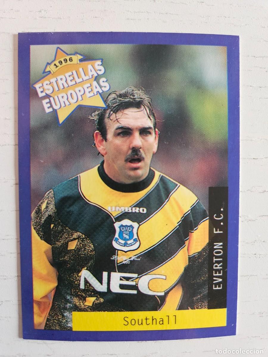 Cromos de F&uacute;tbol: ESTRELLAS EUROPEAS SOUTHALL EVERTON N&ordm; 70 PANINI 1996 NUNCA PEGADO