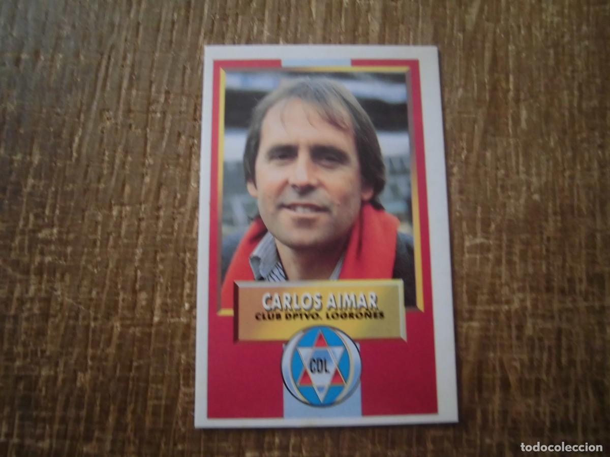 Figurine di Calcio: ENTRENADOR CARLOS AIMAR LOGRO&Ntilde;&Eacute;S LIGA 93-94 EDICIONES ESTE CROMO CART&Oacute;N RECUPERADO