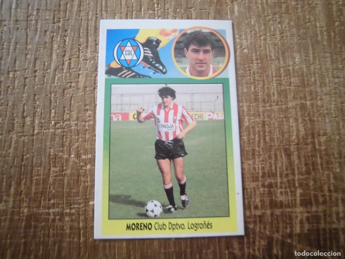 Cromos de F&uacute;tbol: MORENO LOGRO&Ntilde;&Eacute;S LIGA 93-94 EDICIONES ESTE CROMO CART&Oacute;N RECUPERADO