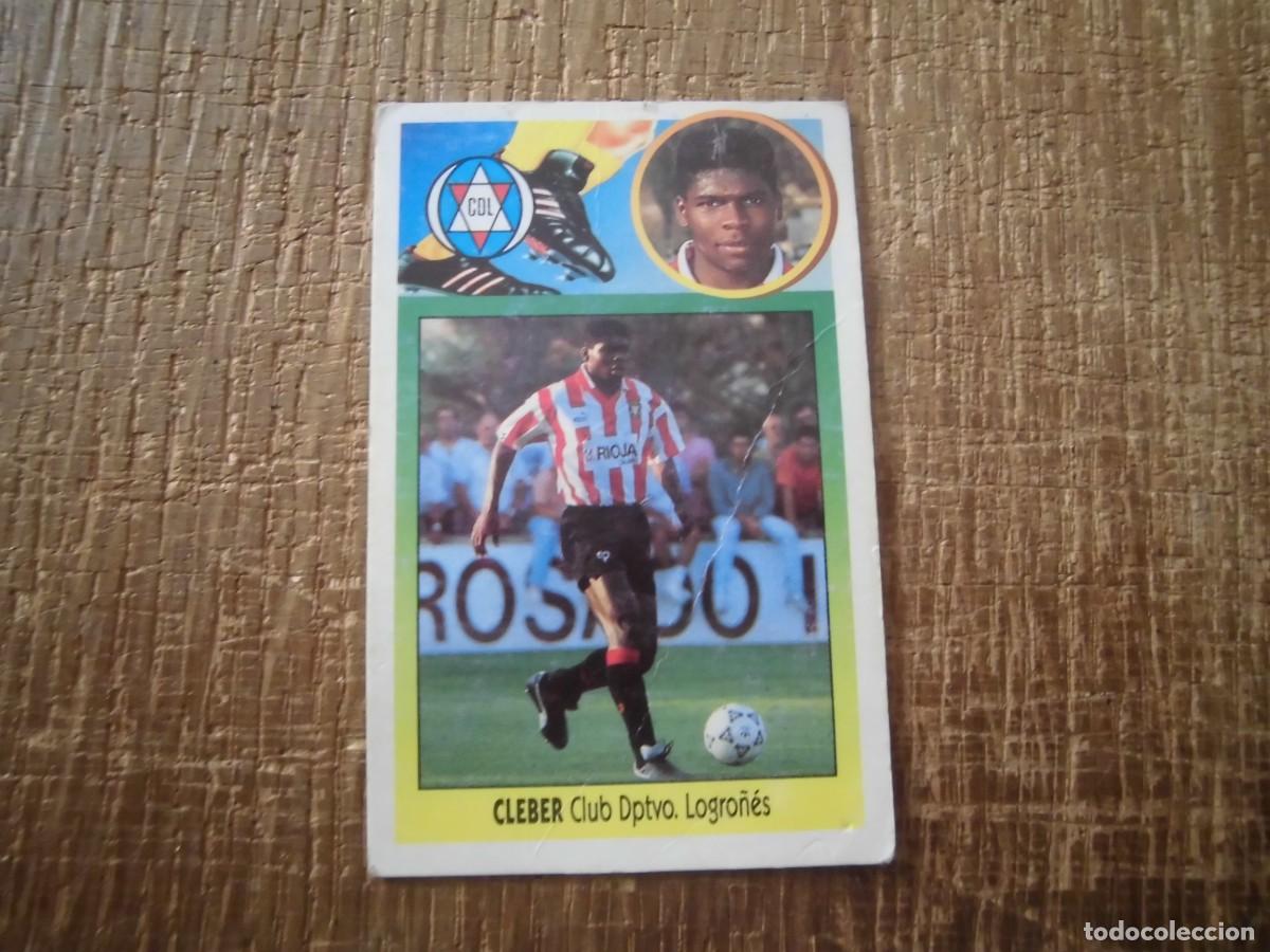 Cromos de F&uacute;tbol: CLEBER LOGRO&Ntilde;&Eacute;S LIGA 93-94 EDICIONES ESTE CROMO CART&Oacute;N RECUPERADO