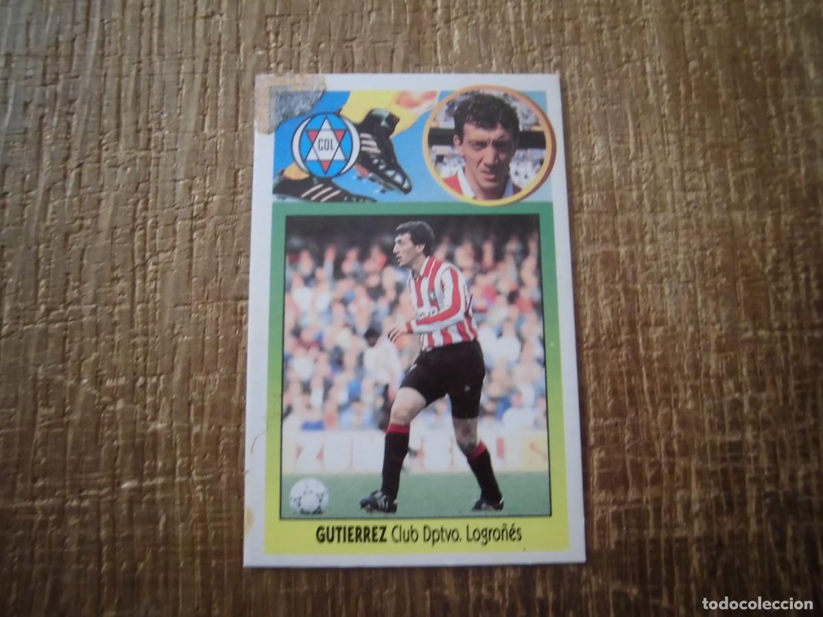 Cromos de F&uacute;tbol: GUTI&Eacute;RREZ LOGRO&Ntilde;&Eacute;S LIGA 93-94 EDICIONES ESTE CROMO CART&Oacute;N RECUPERADO