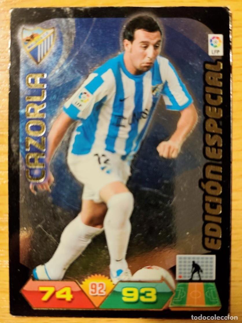 Cromos de F&uacute;tbol: CARD FOOTBALL CAZORLA EDICI&Oacute;N ESPECIAL M&Aacute;LAGA CF - ADRENALYN XL LA LIGA BBVA 2011 2012- PANINI 11 12