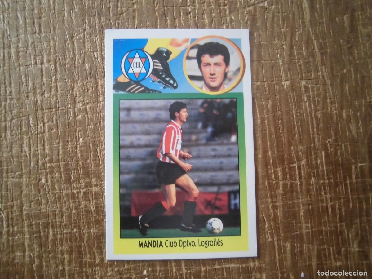 Cromos de F&uacute;tbol: MAND&Iacute;A COLOCA DIF&Iacute;CIL LOGRO&Ntilde;&Eacute;S LIGA 93-94 EDICIONES ESTE CROMO CART&Oacute;N RECUPERADO