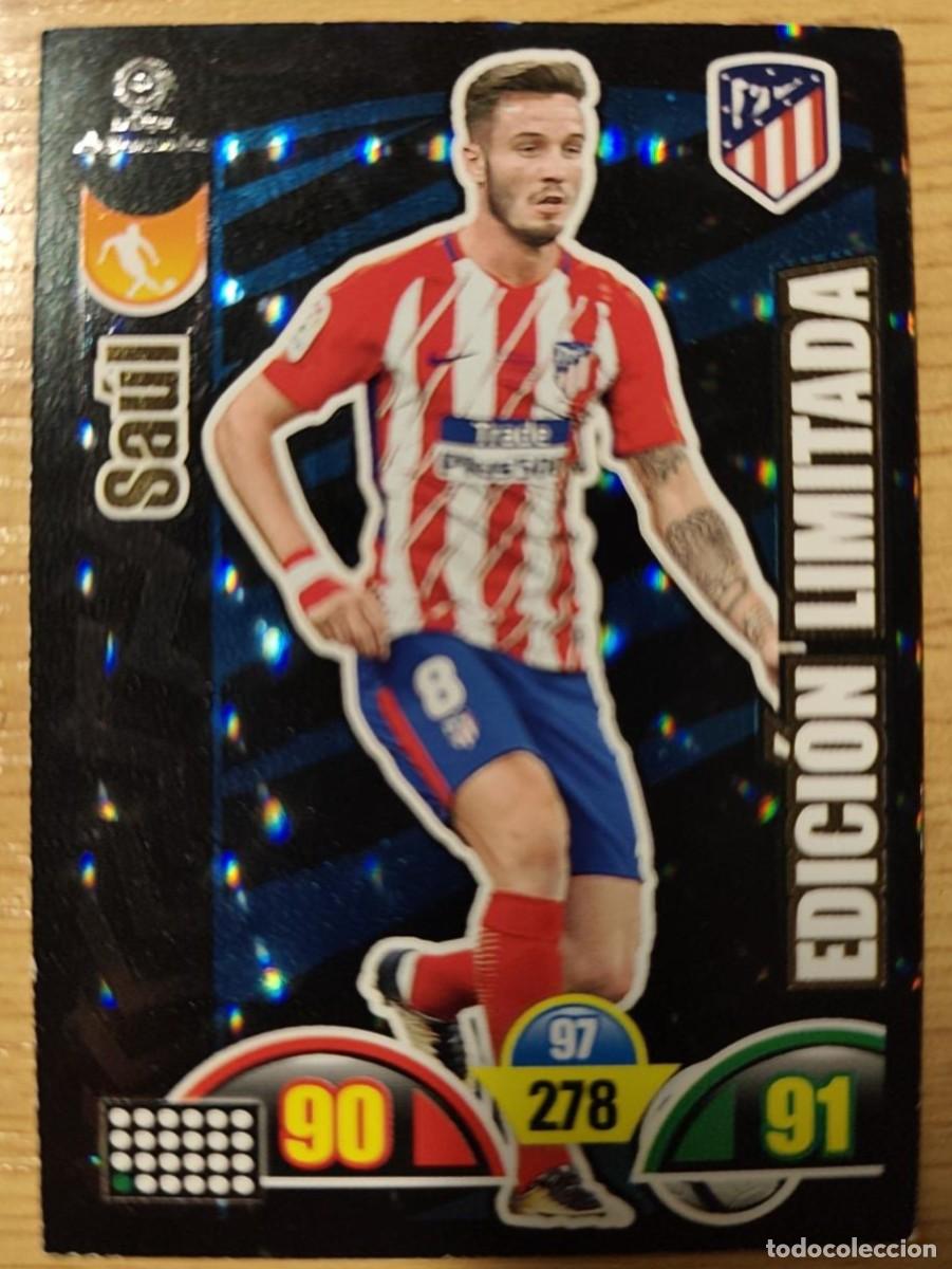 Cromos de F&uacute;tbol: CARD FOOTBALL FUTBOL - ADRENALYN - 2017-2018 - 17-18 - ATLETICO MADRID - SAUL - EDICION LIMITADA
