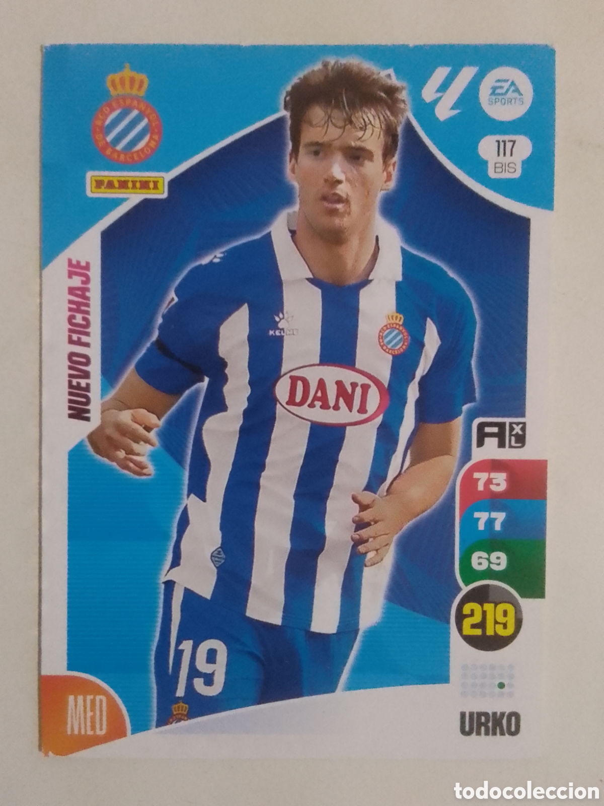 Cromos de F&uacute;tbol: Adrenalyn XL 2024-25 n&deg; 117 BIS Urko &bull; Espanyol. NUEVO FICHAJE.