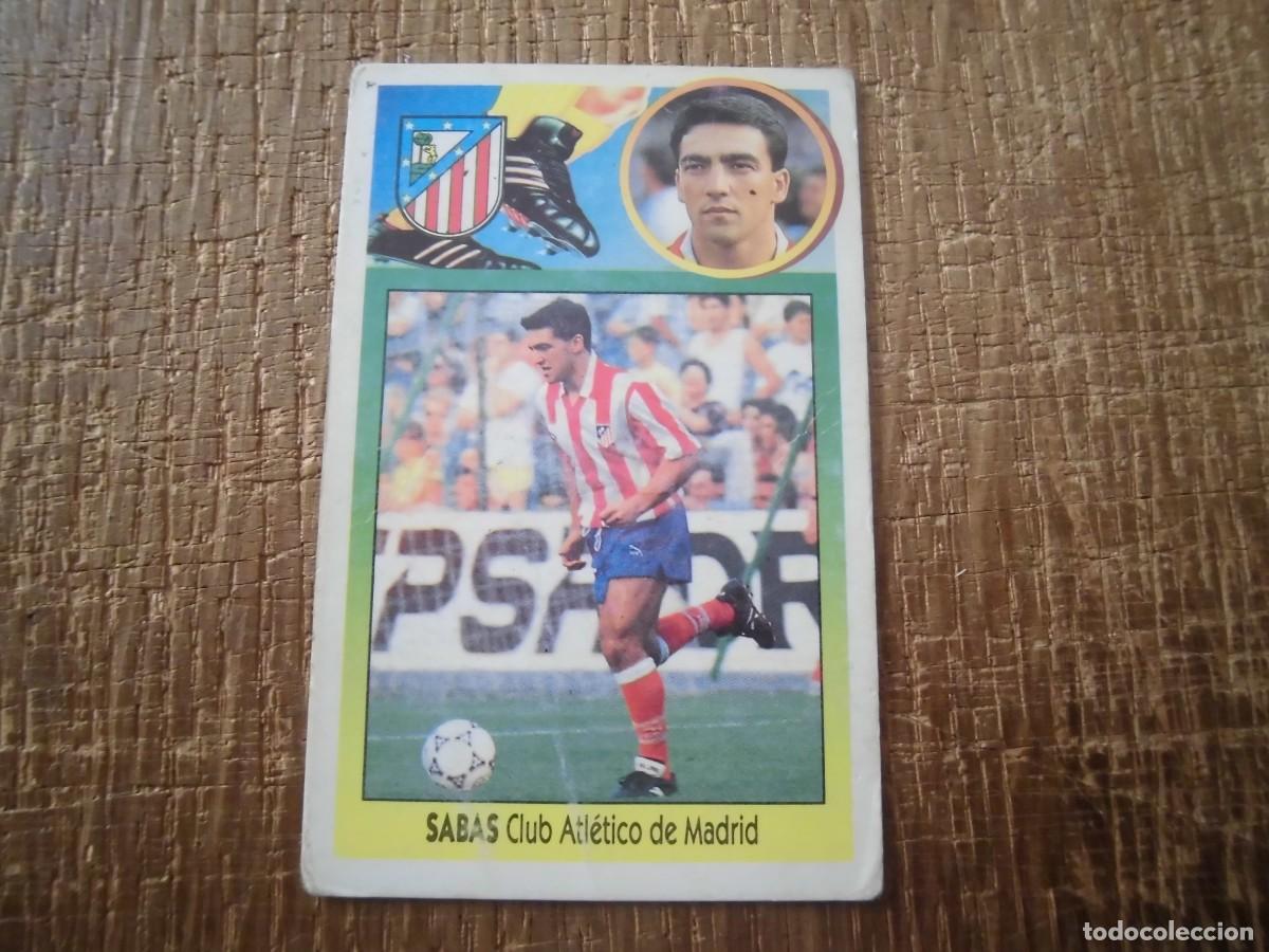 Cromos de F&uacute;tbol: SABAS ATL&Eacute;TICO DE MADRID LIGA 93-94 EDICIONES ESTE CROMO CART&Oacute;N RECUPERADO