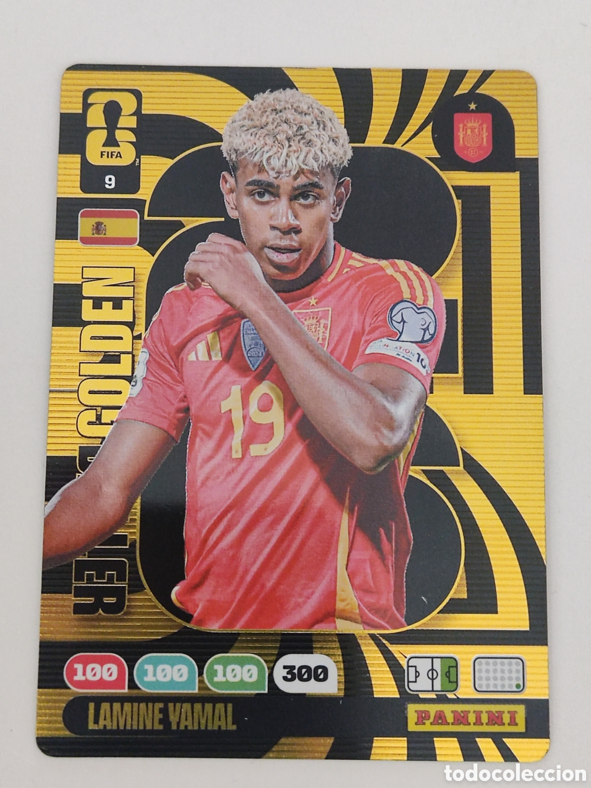 Cromos de F&uacute;tbol: Lamine Yamal Golden Baller Panini Adrenalyn Fifa World Cup 25 26