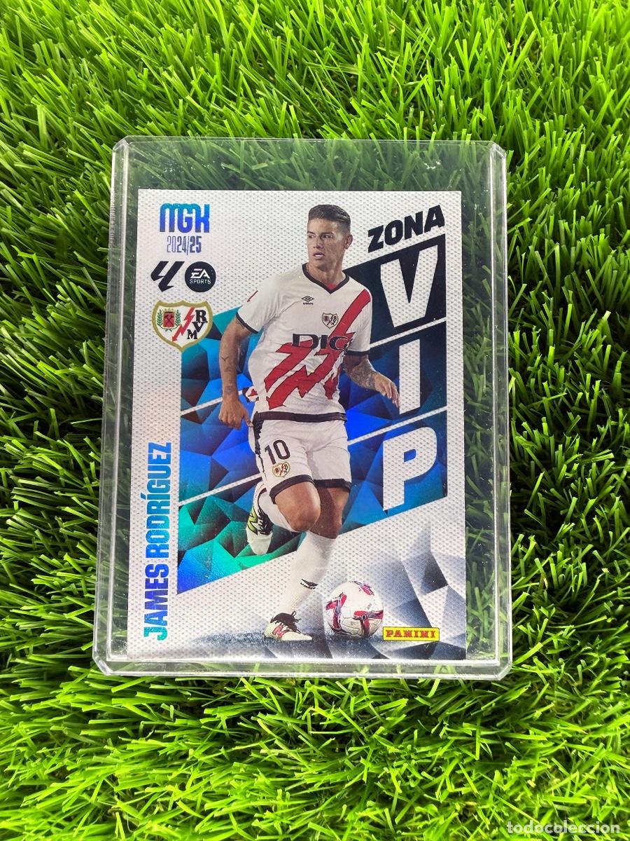 Cromos de F&uacute;tbol: N&ordm; 504 James Rodr&iacute;guez Nuevo Zona Vip Rayo Vallecano Megacracks 24 25