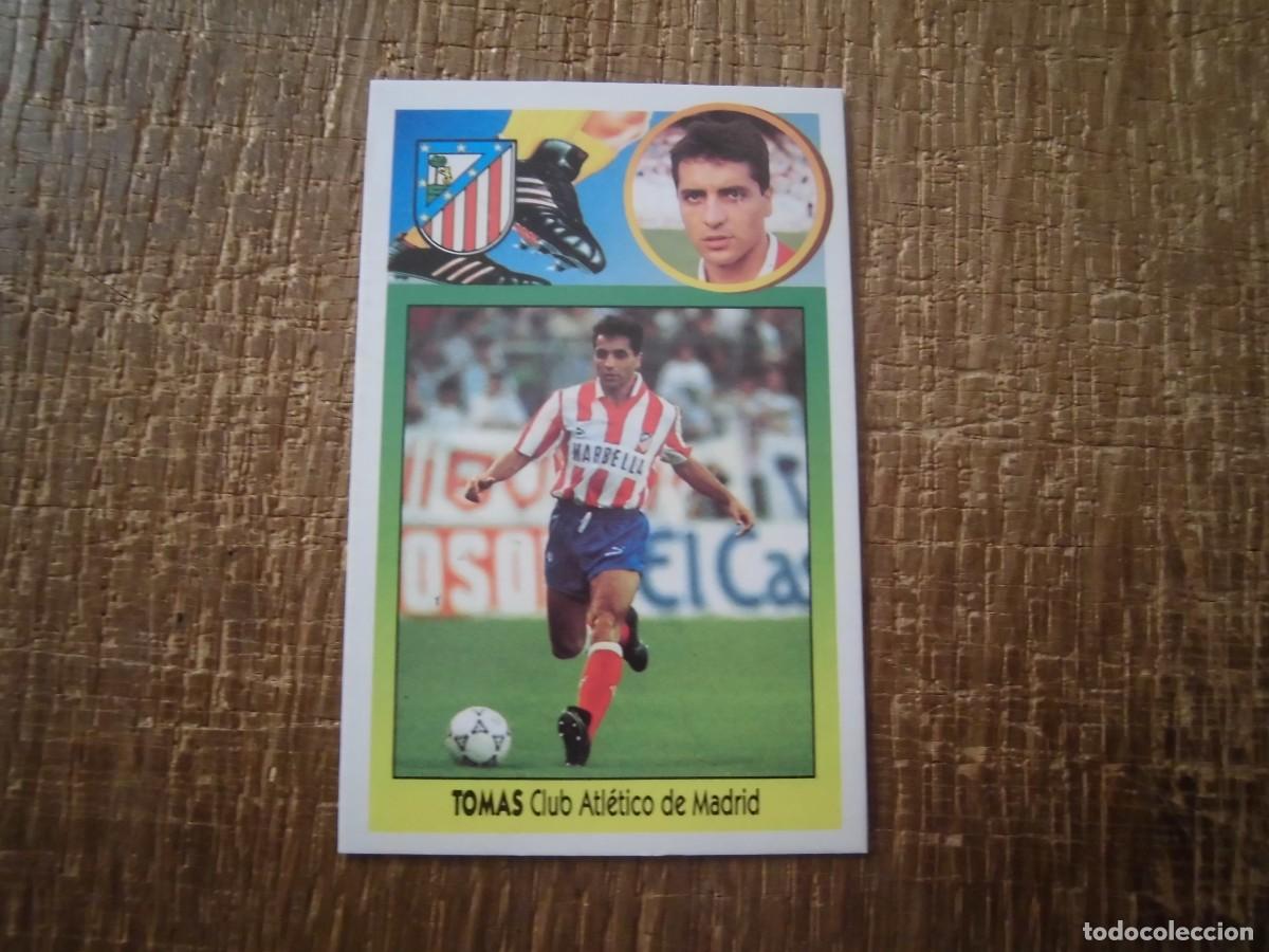 Cromos de F&uacute;tbol: TOM&Aacute;S ATL&Eacute;TICO DE MADRID LIGA 93-94 EDICIONES ESTE CROMO CART&Oacute;N RECUPERADO