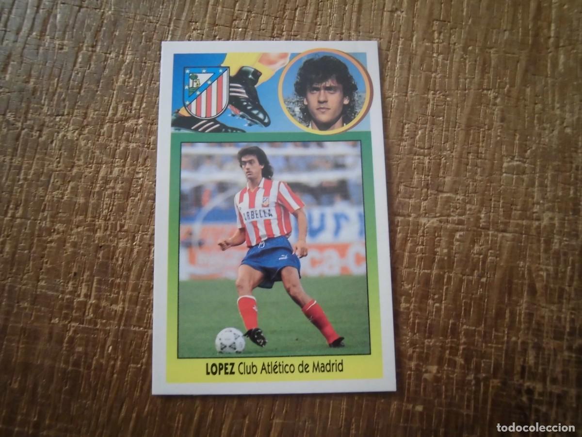 Cromos de F&uacute;tbol: L&Oacute;PEZ ATL&Eacute;TICO DE MADRID LIGA 93-94 EDICIONES ESTE CROMO CART&Oacute;N RECUPERADO
