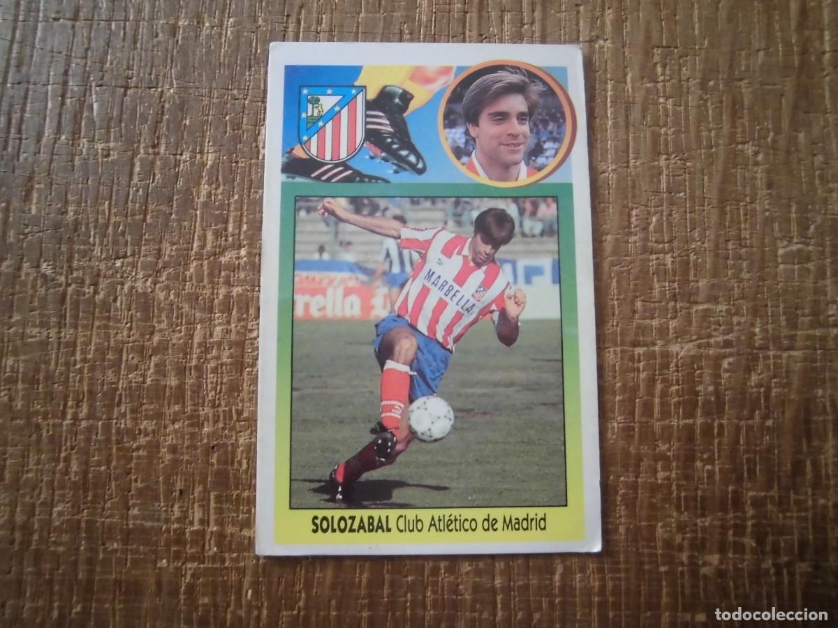 Cromos de F&uacute;tbol: SOLOZ&Aacute;BAL ATL&Eacute;TICO DE MADRID LIGA 93-94 EDICIONES ESTE CROMO CART&Oacute;N RECUPERADO
