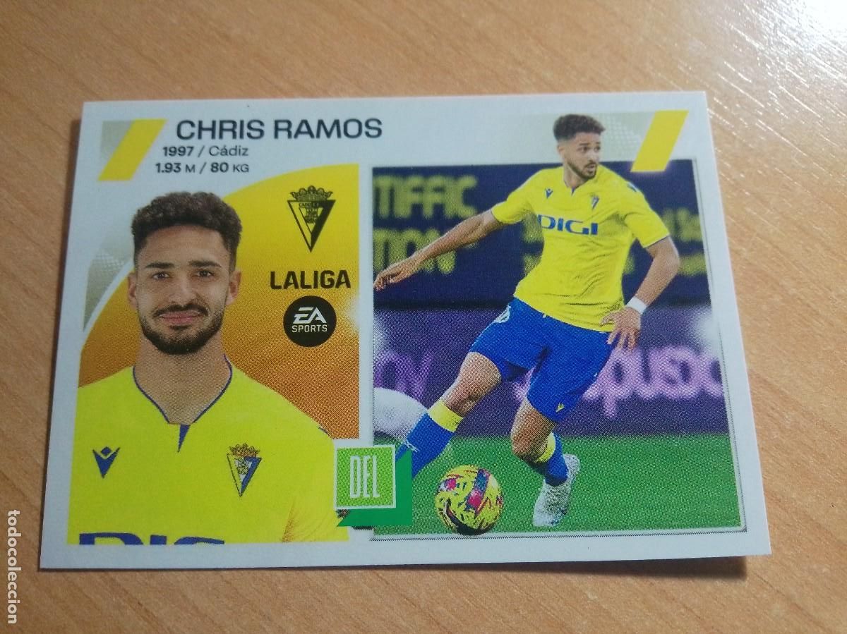 Cromos de F&uacute;tbol: 19 BIS CHRIS RAMOS COLOCA DEL C&Aacute;DIZ 22 24 LIGA ESTE 2023 2024