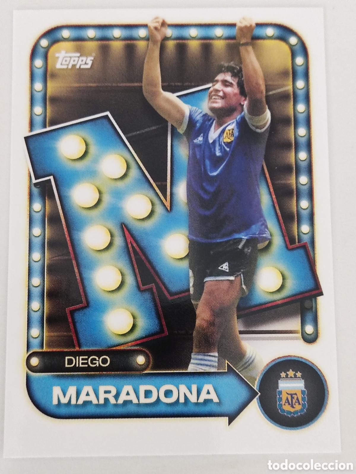 Cromos de F&uacute;tbol: Maradona Topps collector tin Argentina