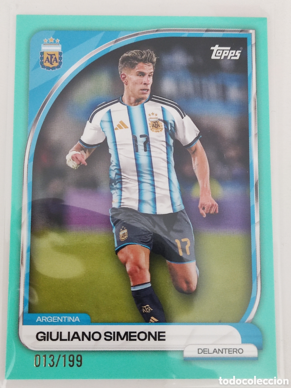 Cromos de F&uacute;tbol: Giuliano Simeone/199 Topps collector tin Argentina