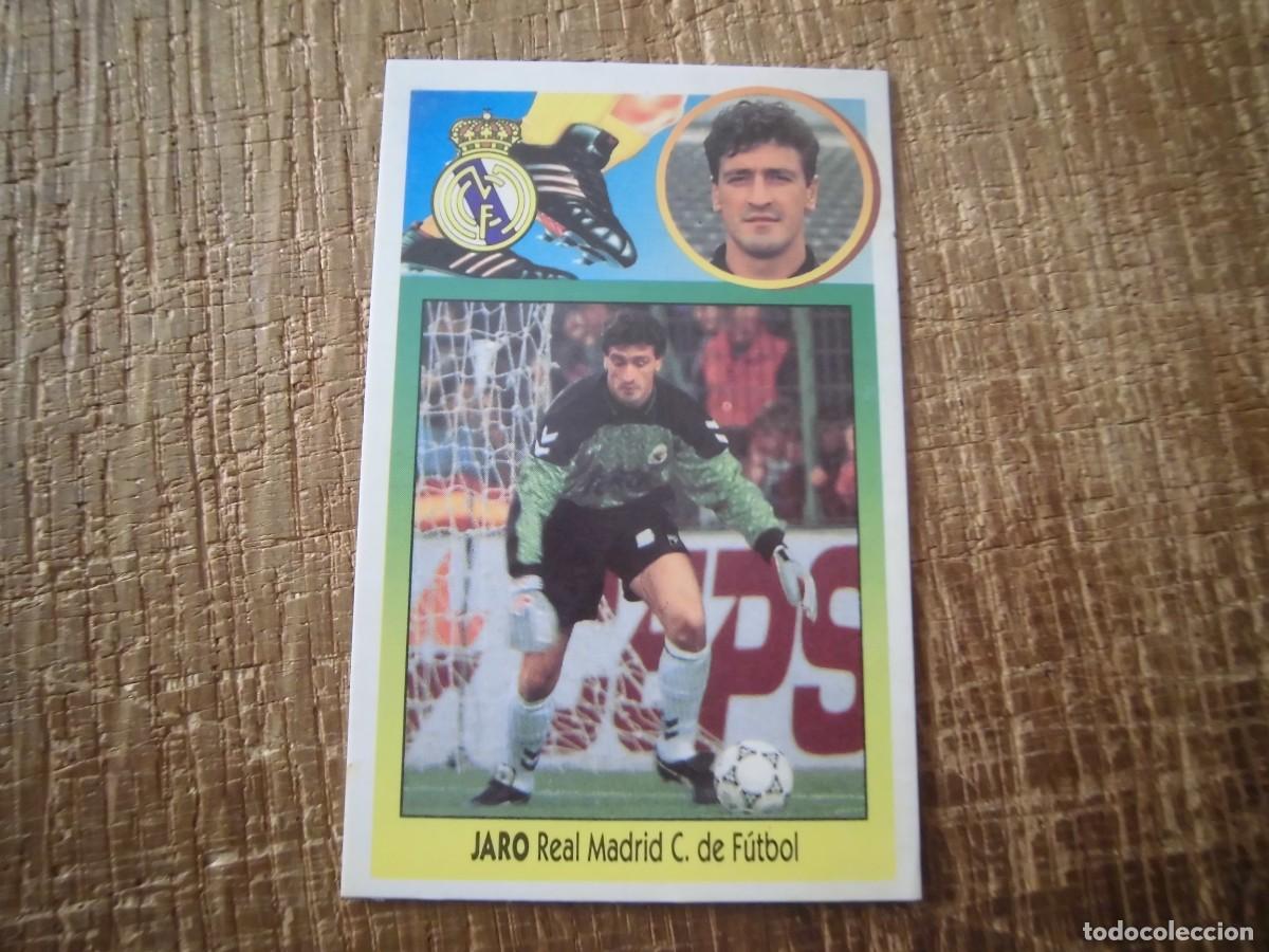 Figurine di Calcio: JARO REAL MADRID MADRID LIGA 93-94 EDICIONES ESTE CROMO CART&Oacute;N RECUPERADO