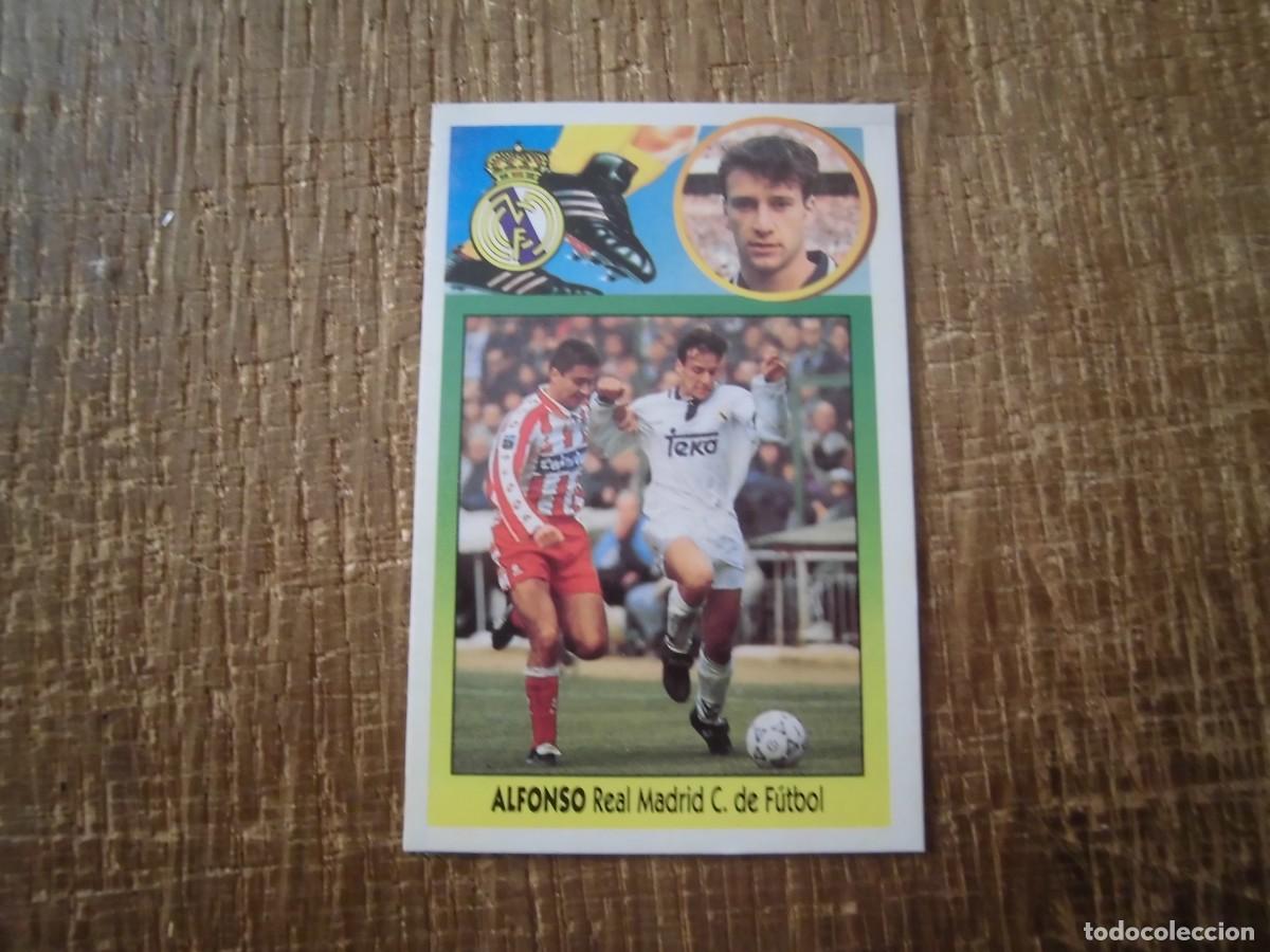Cromos de F&uacute;tbol: ALFONSO REAL MADRID LIGA 93-94 EDICIONES ESTE CROMO CART&Oacute;N RECUPERADO