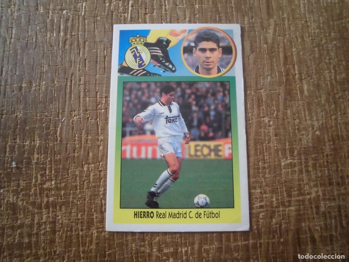Cromos de F&uacute;tbol: HIERRO REAL MADRID LIGA 93-94 EDICIONES ESTE CROMO CART&Oacute;N RECUPERADO