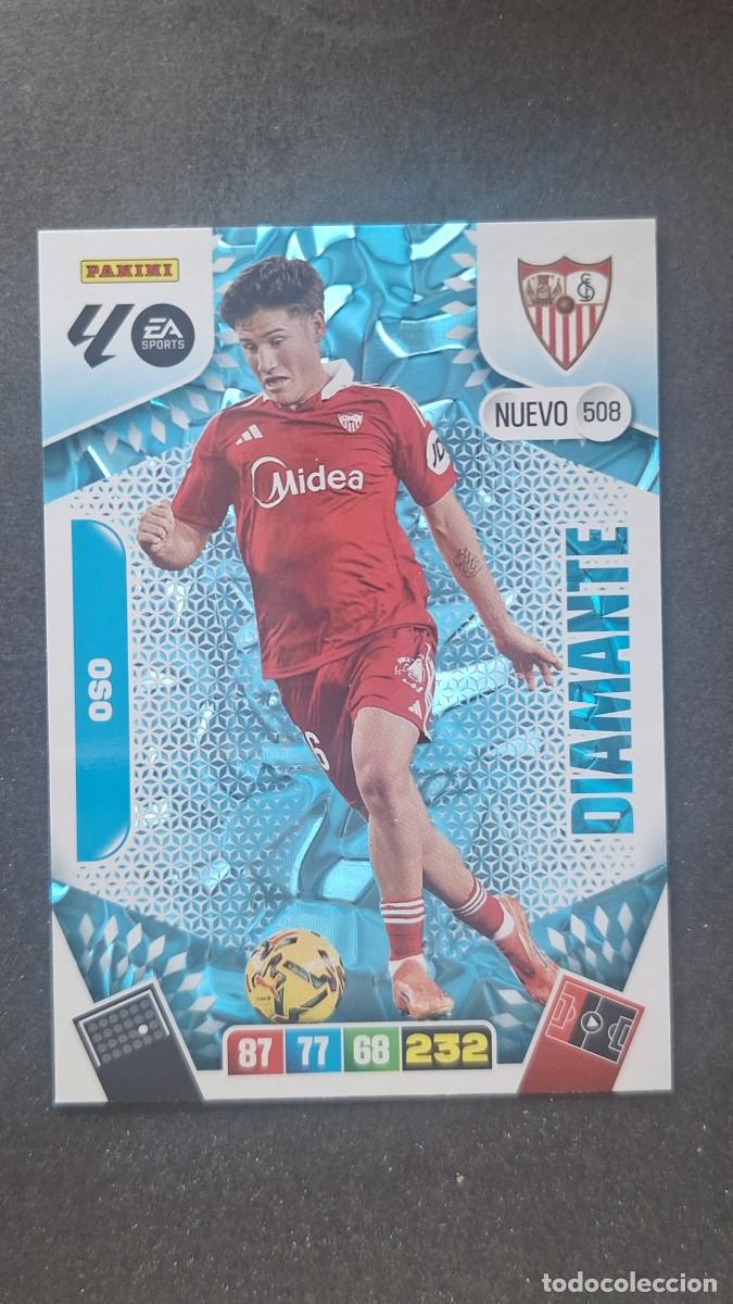Cromos de F&uacute;tbol: L3 OSO SEVILLA F. C. 508 NUEVO DIAMANTE ADRENALYN XL LIGA 2025/2026 25 26 PANINI