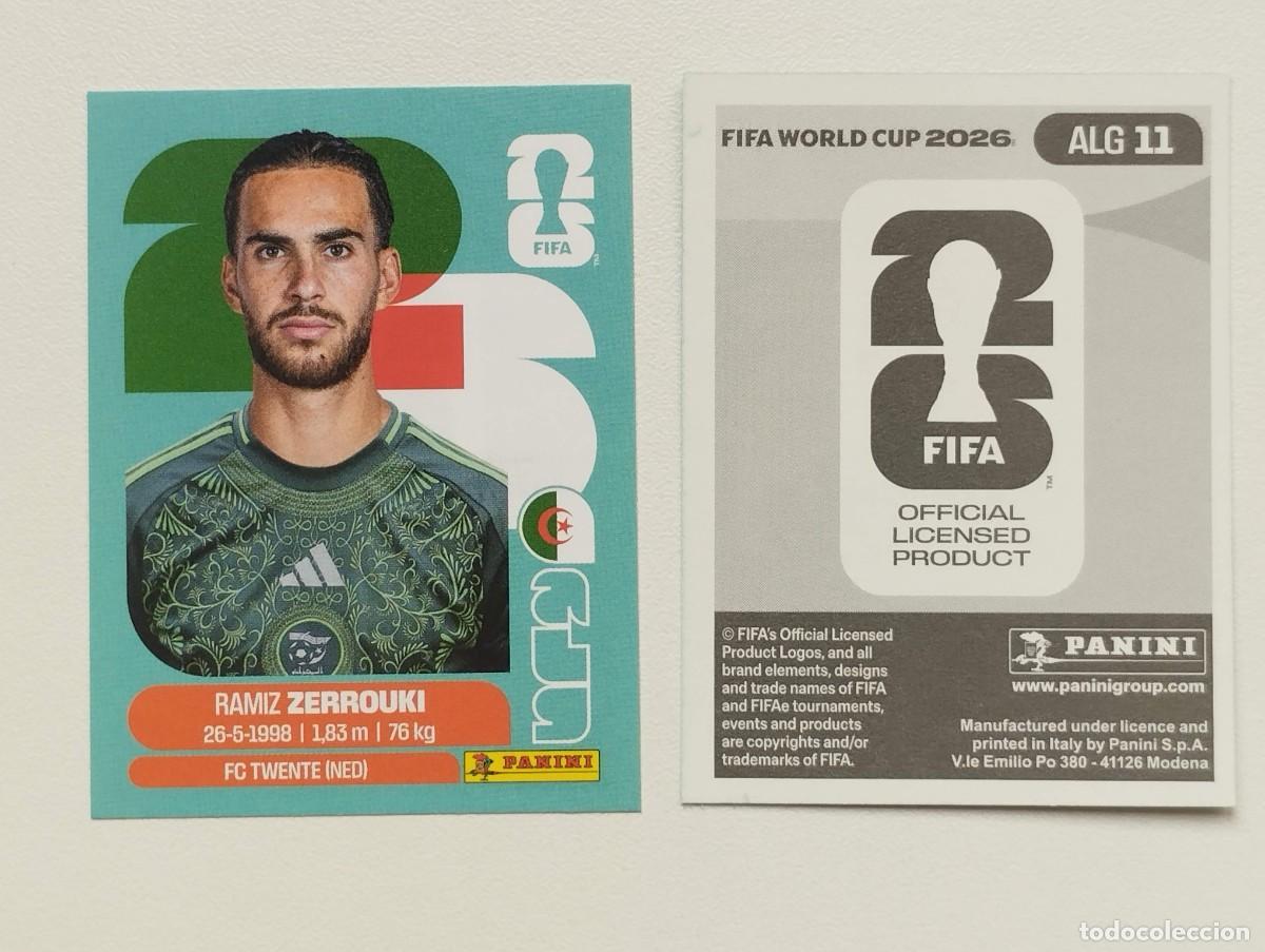 Cartes &agrave; collectionner de Football: CROMO STICKER WORLD CUP 2026 MUNDIAL 26 PANINI ARGELIA ALGERIA ALG11 ALG 11 ZERROUKI