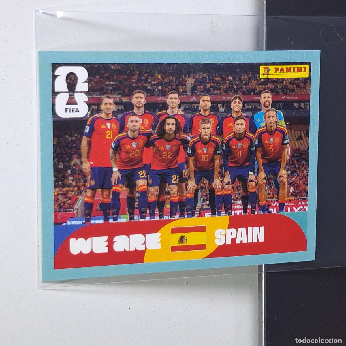Cartes &agrave; collectionner de Football: A37 ESP13 TEAM PHOTO EQUIPO 13 ESPA&Ntilde;A ESP SPAIN MUNDIAL FIFA WORLD CUP 2026 STICKER PANINI