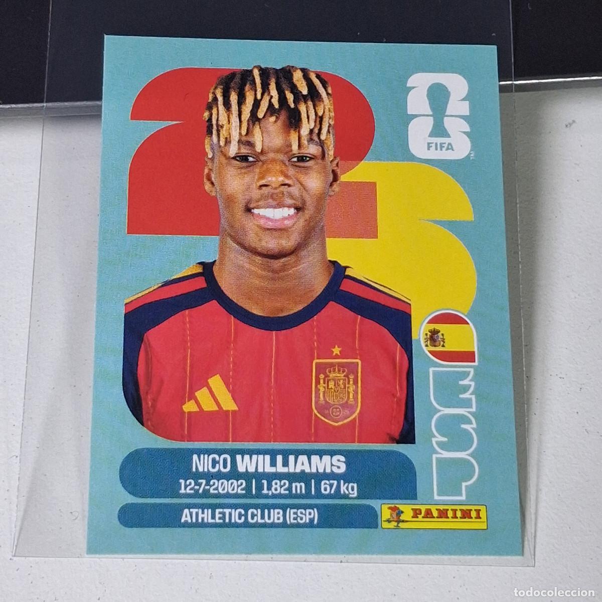 Cromos de Futebol: A37 ESP 17 ESP17 NICO WILLIAMS ESPA&Ntilde;A ESP SPAIN MUNDIAL FIFA WORLD CUP 2026 STICKER PANINI