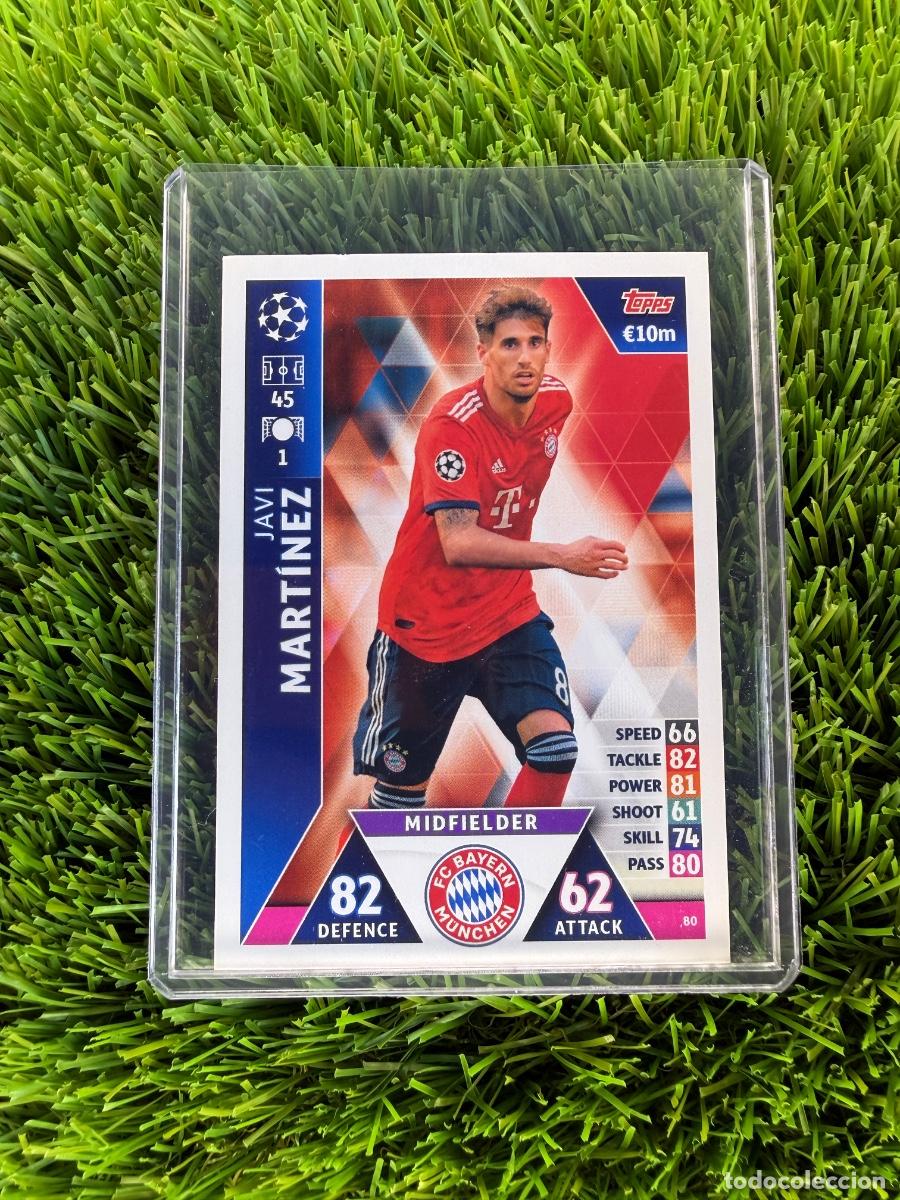 Cromos de Futebol: N&ordm; 80 Javi Mart&iacute;nez Bayern de Munich Match Attax 18 19