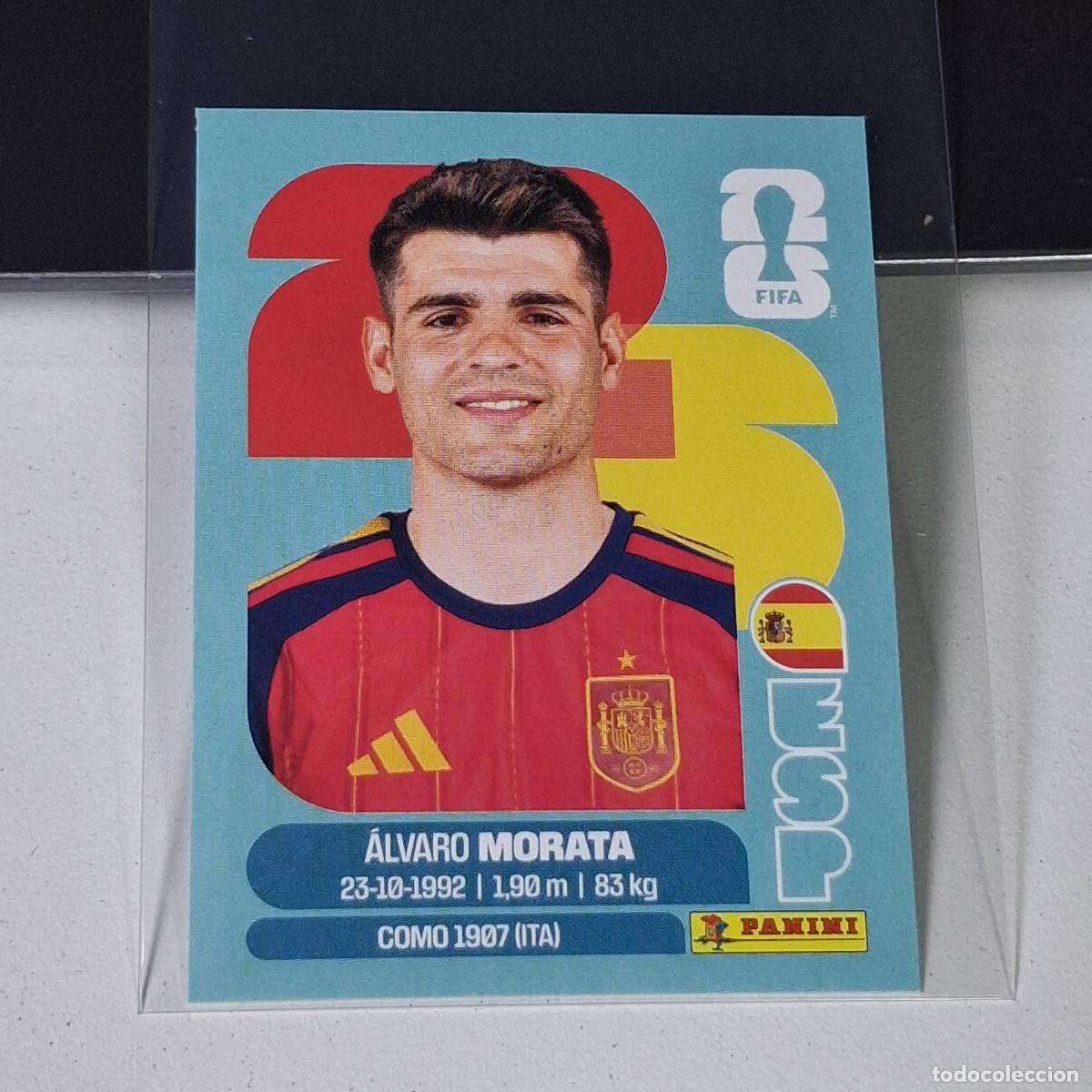 Cromos de F&uacute;tbol: A37 ESP19 &Aacute;LVARO MORATA 19 ESPA&Ntilde;A ESP SPAIN MUNDIAL FIFA WORLD CUP 2026 STICKER PANINI