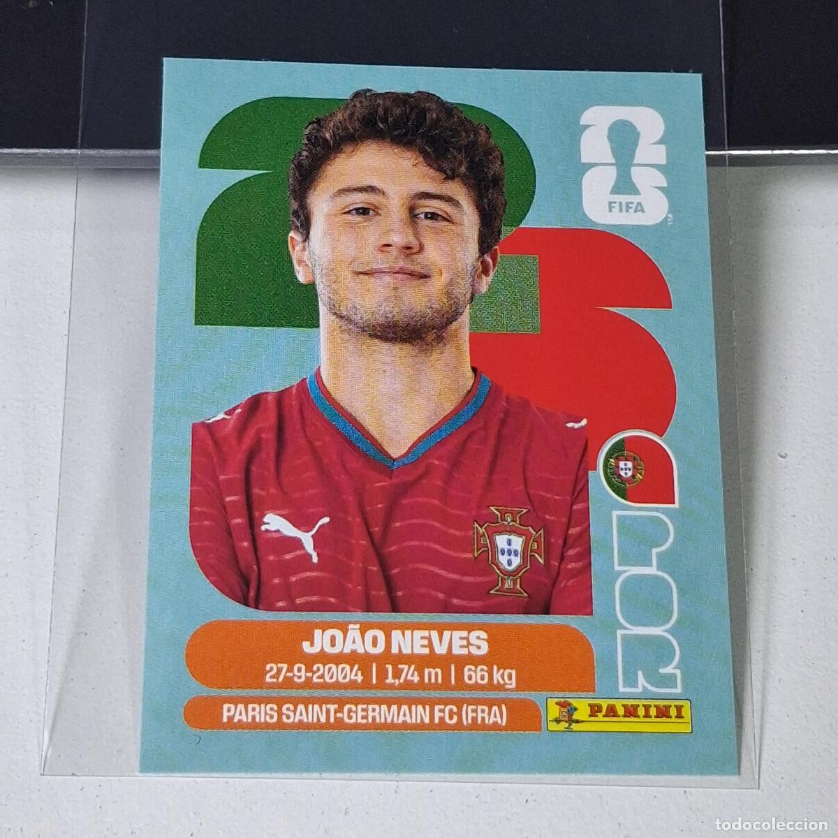 Cromos de F&uacute;tbol: A37 POR14 JO&Atilde;O NEVES 14 PORTUGAL POR MUNDIAL FIFA WORLD CUP 2026 STICKER PANINI