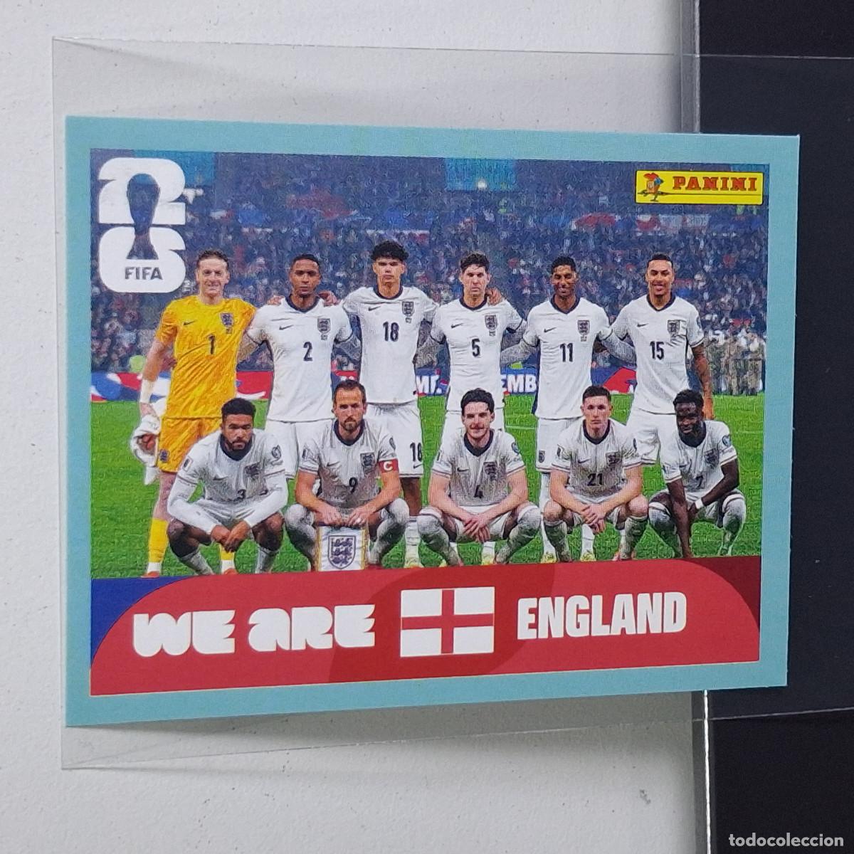 Cromos de F&uacute;tbol: A37 ENG13 TEAM PHOTO EQUIPO 13 INGLATERRA ENGLAND ENG MUNDIAL FIFA WORLD CUP 2026 STICKER PANINI
