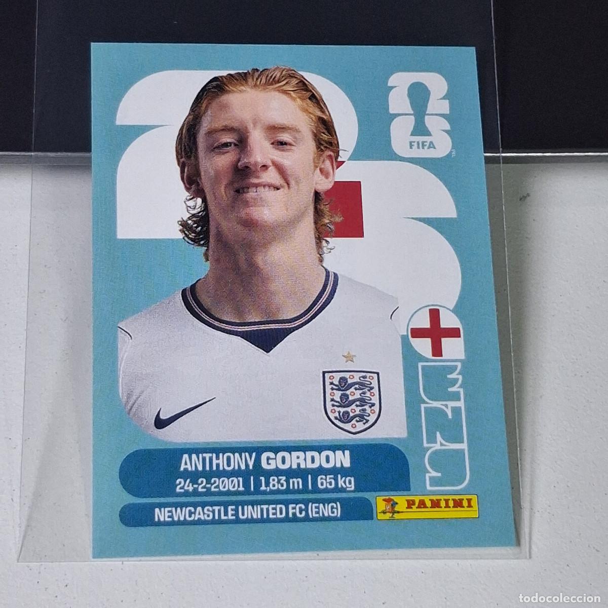 Cromos de F&uacute;tbol: A37 ENG15 ANTHONY GORDON ENG 15 INGLATERRA ENGLAND ENG MUNDIAL FIFA WORLD CUP 2026 STICKER PANINI