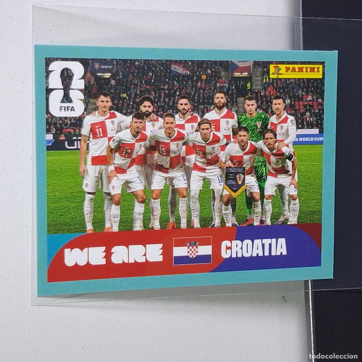 Football Stickers: A37 CRO13 TEAM PHOTO EQUIPO 13 CROATIA CROACIA CRO MUNDIAL FIFA WORLD CUP 2026 STICKER PANINI