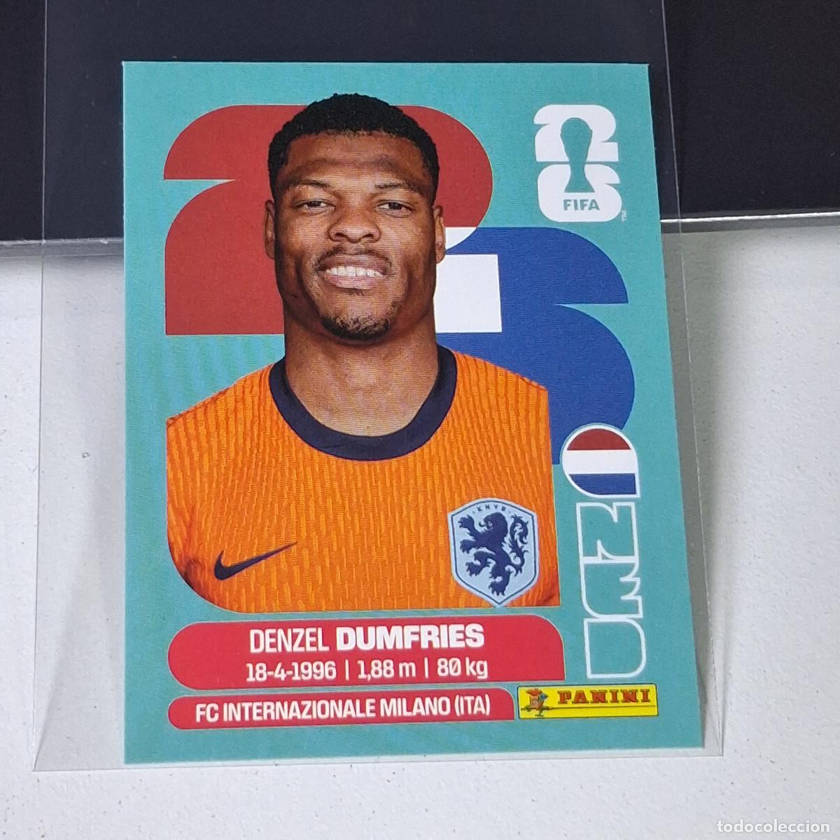 Cartes &agrave; collectionner de Football: A37 NED6 DENZEL DUMFRIES 6 PA&Iacute;SES BAJOS HOLANDA NED MUNDIAL FIFA WORLD CUP 2026 STICKER PANINI