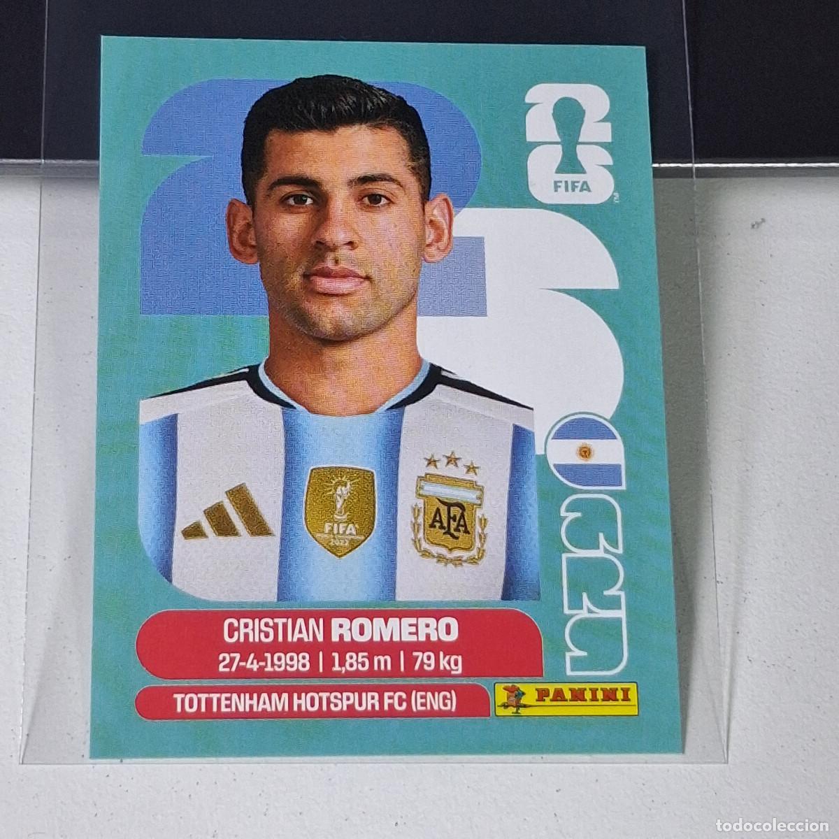 Cromos de F&uacute;tbol: A37 ARG4 CRISTIAN ROMERO 4 ARGENTINA ARG MUNDIAL FIFA WORLD CUP 2026 STICKER PANINI
