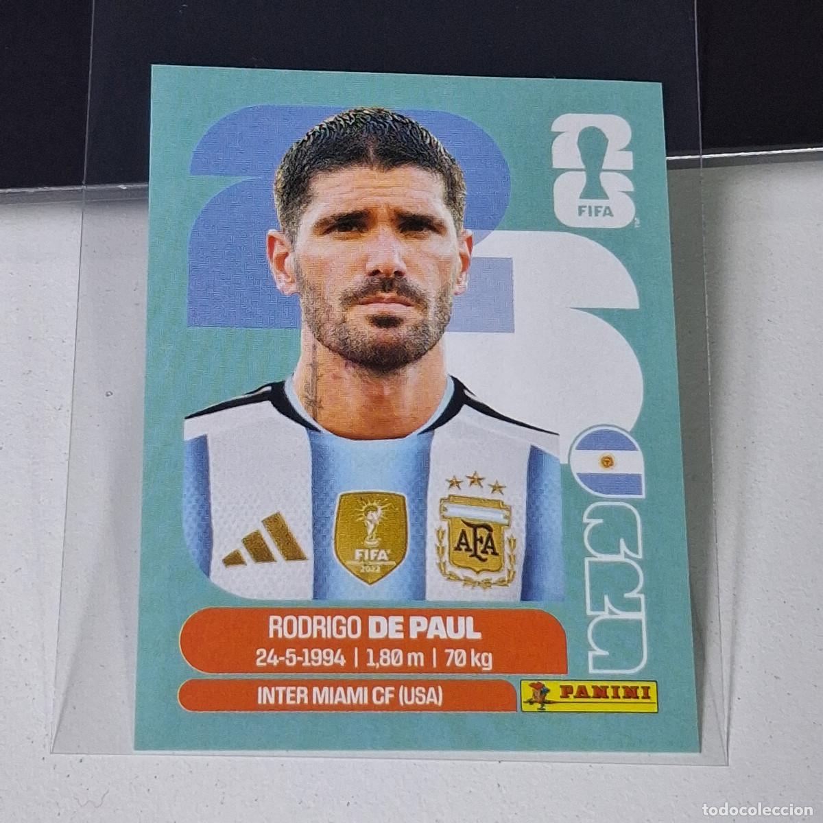 Cromos de F&uacute;tbol: A37 ARG10 RODRIGO DE PAUL 10 ARGENTINA ARG MUNDIAL FIFA WORLD CUP 2026 STICKER PANINI