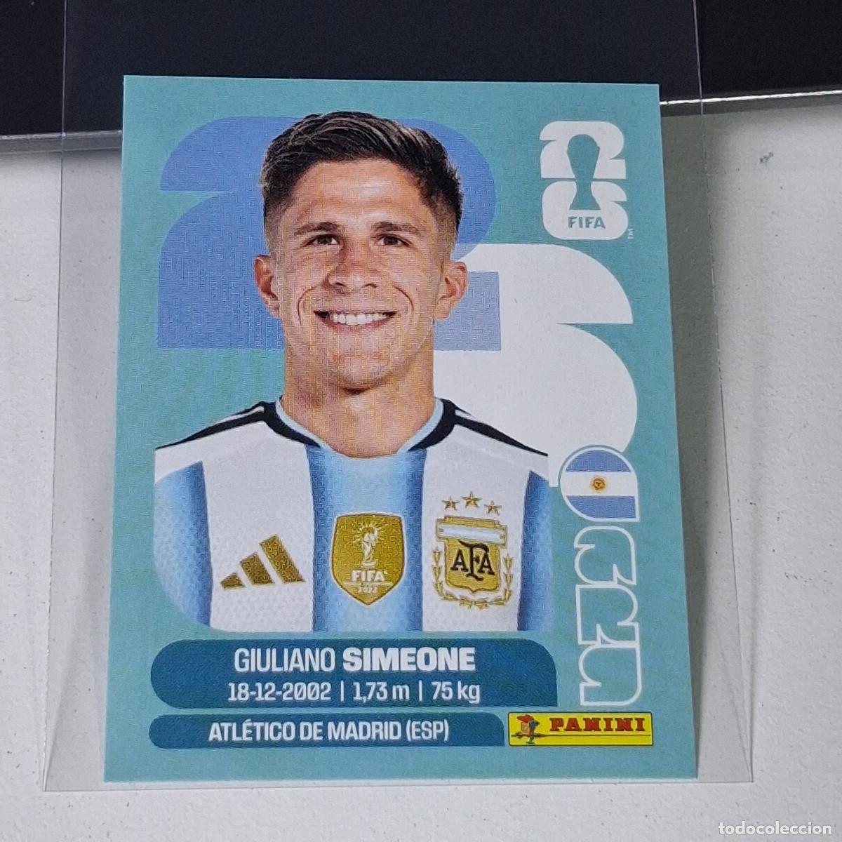 Cromos de F&uacute;tbol: A37 ARG20 GIULIANO SIMEONE ARG 20 ARGENTINA ARG MUNDIAL FIFA WORLD CUP 2026 STICKER PANINI