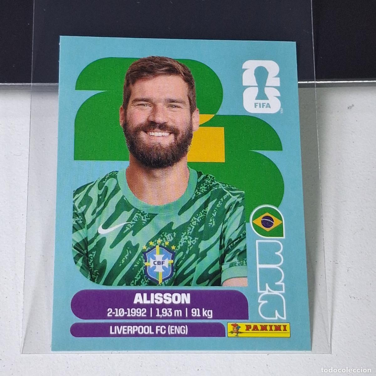 Cromos de F&uacute;tbol: A37 BRA 2 BRA2 ALISSON BRAZIL BRASIL BRA MUNDIAL FIFA WORLD CUP 2026 STICKER PANINI