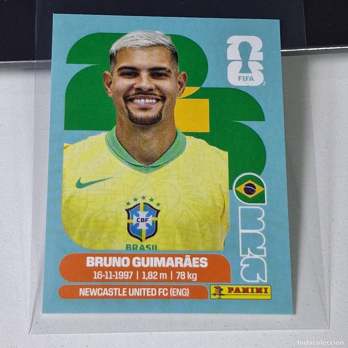 Cromos de F&uacute;tbol: A37 BRA11 BRUNO GUIMAR&Atilde;ES 11 BRAZIL BRASIL BRA MUNDIAL FIFA WORLD CUP 2026 STICKER PANINI