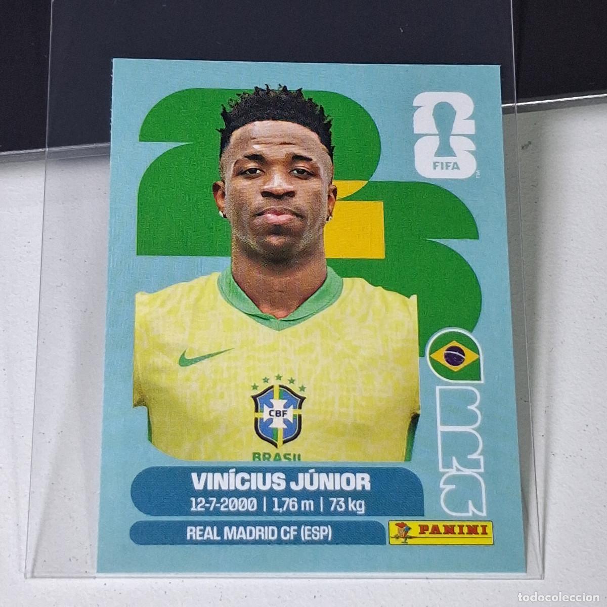 Cartes &agrave; collectionner de Football: A37 BRA14 VINICIUS J&Uacute;NIOR 14 BRAZIL BRASIL BRA MUNDIAL FIFA WORLD CUP 2026 STICKER PANINI