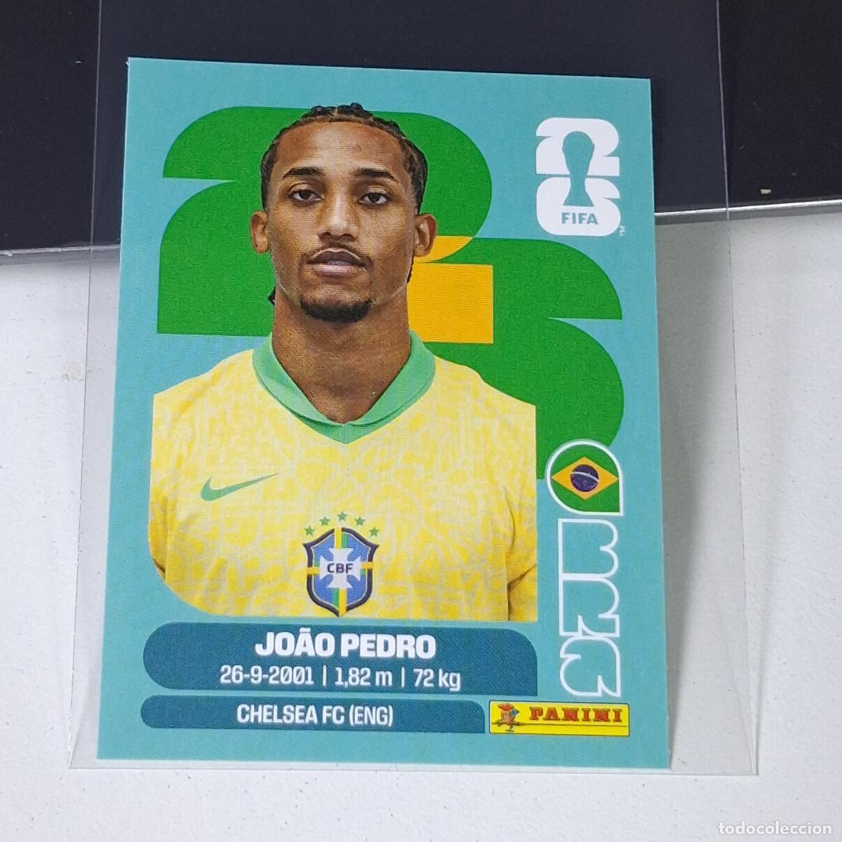 Cartes &agrave; collectionner de Football: A37 BRA16 JO&Atilde;O PEDRO 16 BRAZIL BRASIL BRA MUNDIAL FIFA WORLD CUP 2026 STICKER PANINI