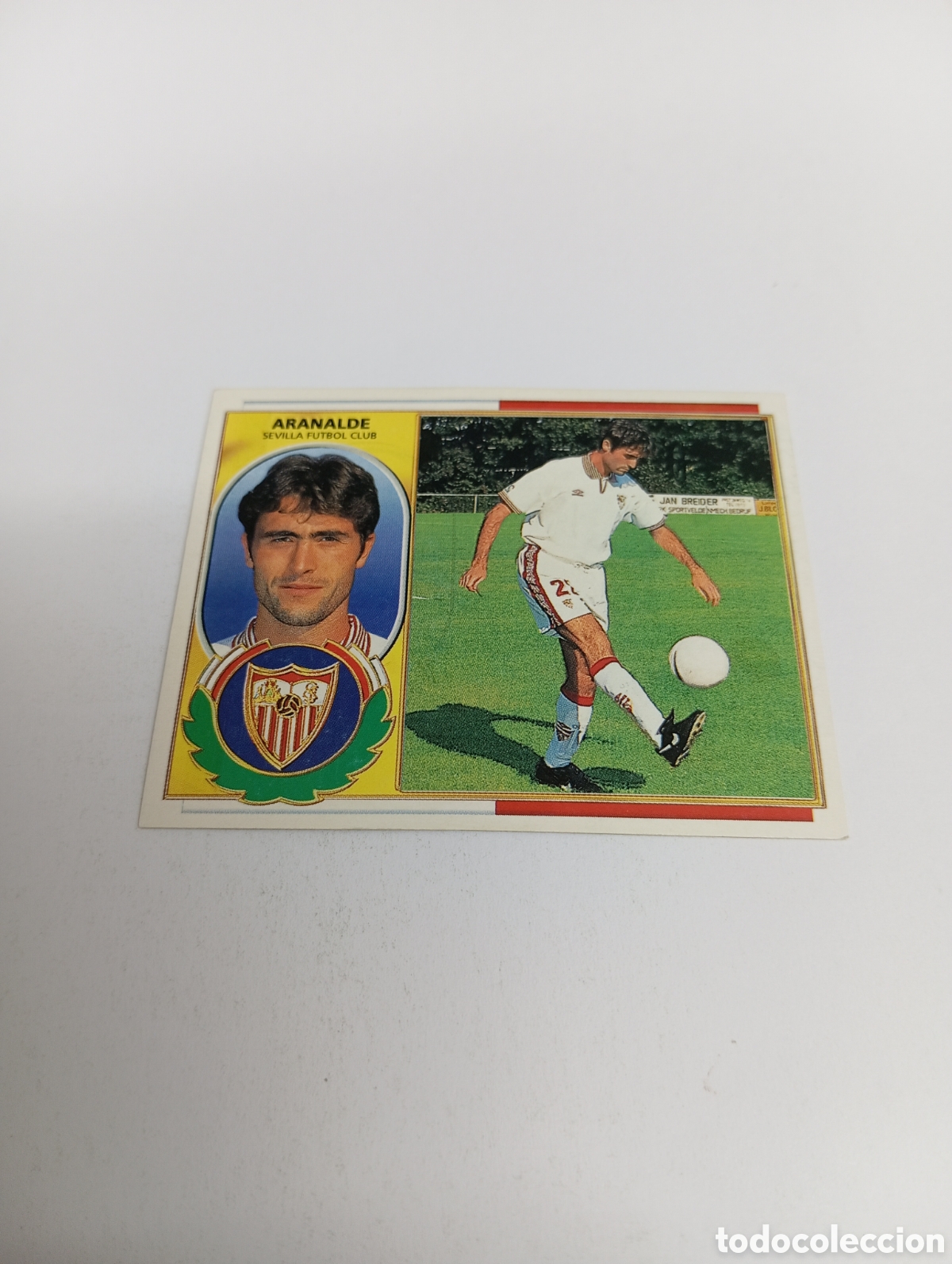 Cromos de F&uacute;tbol: FICHAJE 35 ARANALDE Liga Este 1996 1997 PANINI 96 97