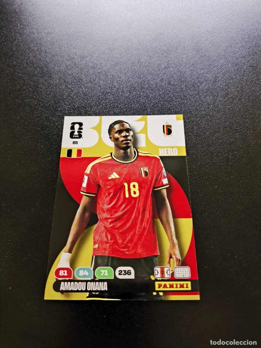 Cromos de F&uacute;tbol: 65 Amadou Onana BELGICA ADRENALYN MUNDIAL FIFA WORLD CUP 2026 PANINI NO LIGA
