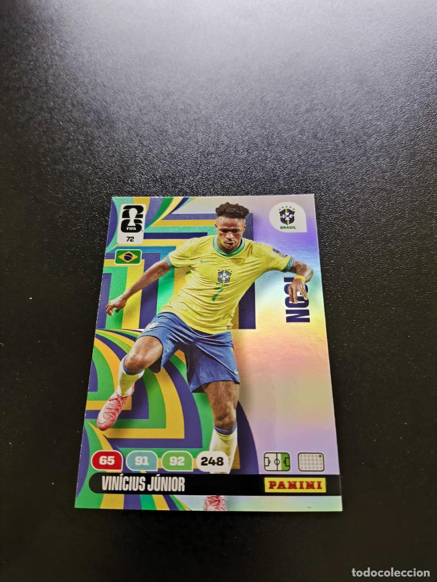 Cromos de F&uacute;tbol: 72 Vin&iacute;cius J&uacute;nior ICON BRASIL ADRENALYN MUNDIAL FIFA WORLD CUP 2026 PANINI NO LIGA