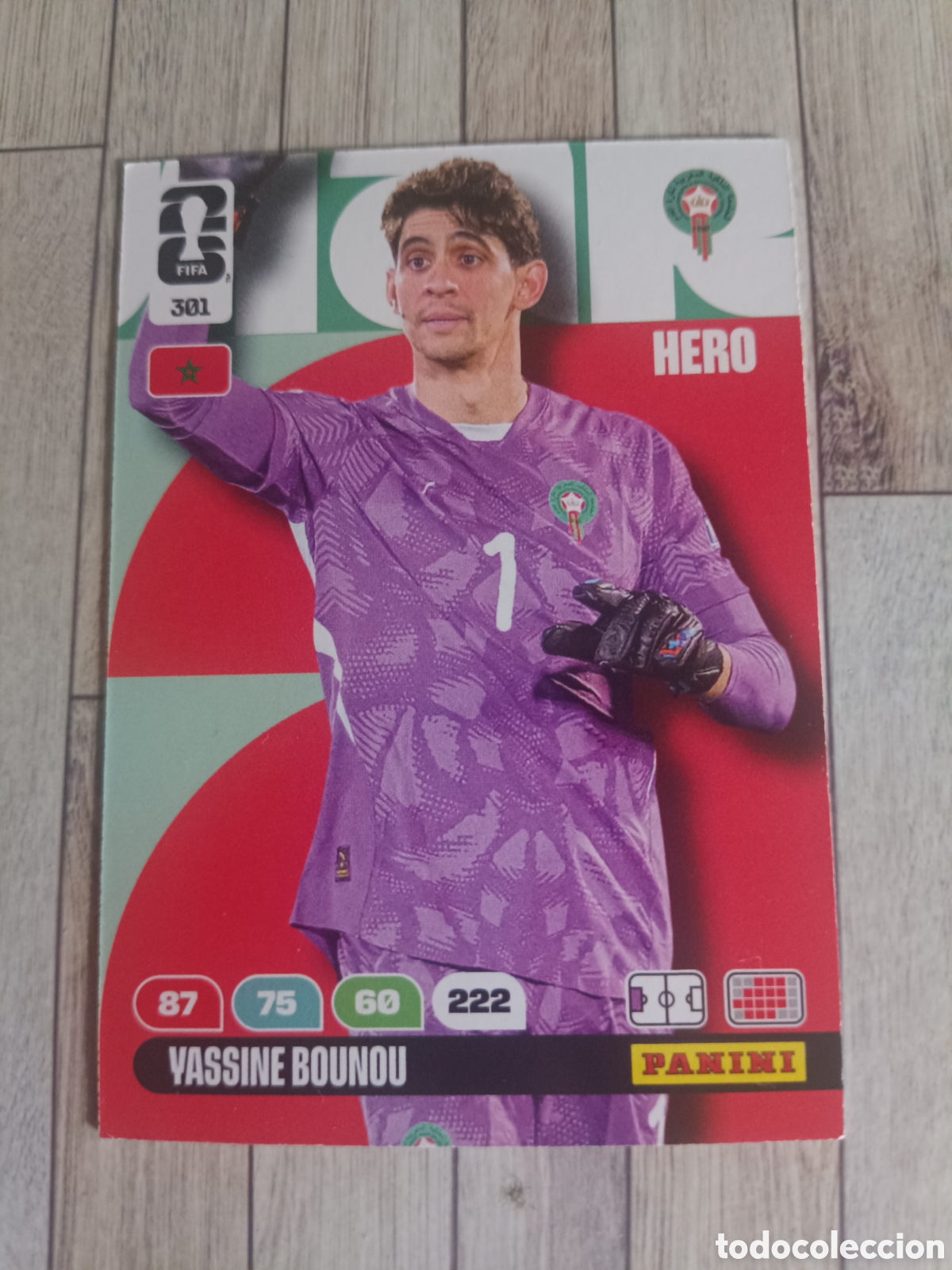 Cromos de F&uacute;tbol: 301 BOUNOU MARRUECOS HERO ADRENALYN XL MUNDIAL WORLD CUP 2026 PANINI 26